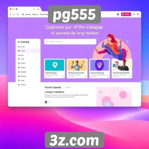 Interface do usuário do site pg555 ganha melhorias